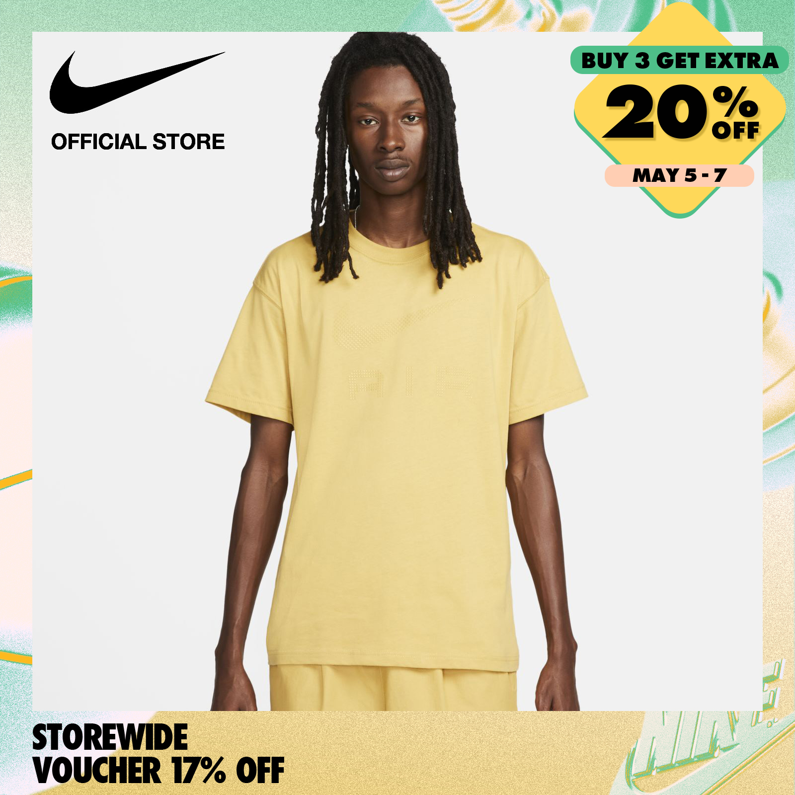 Nike Men's Sportswear M90 Air T-Shirt - Wheat Gold